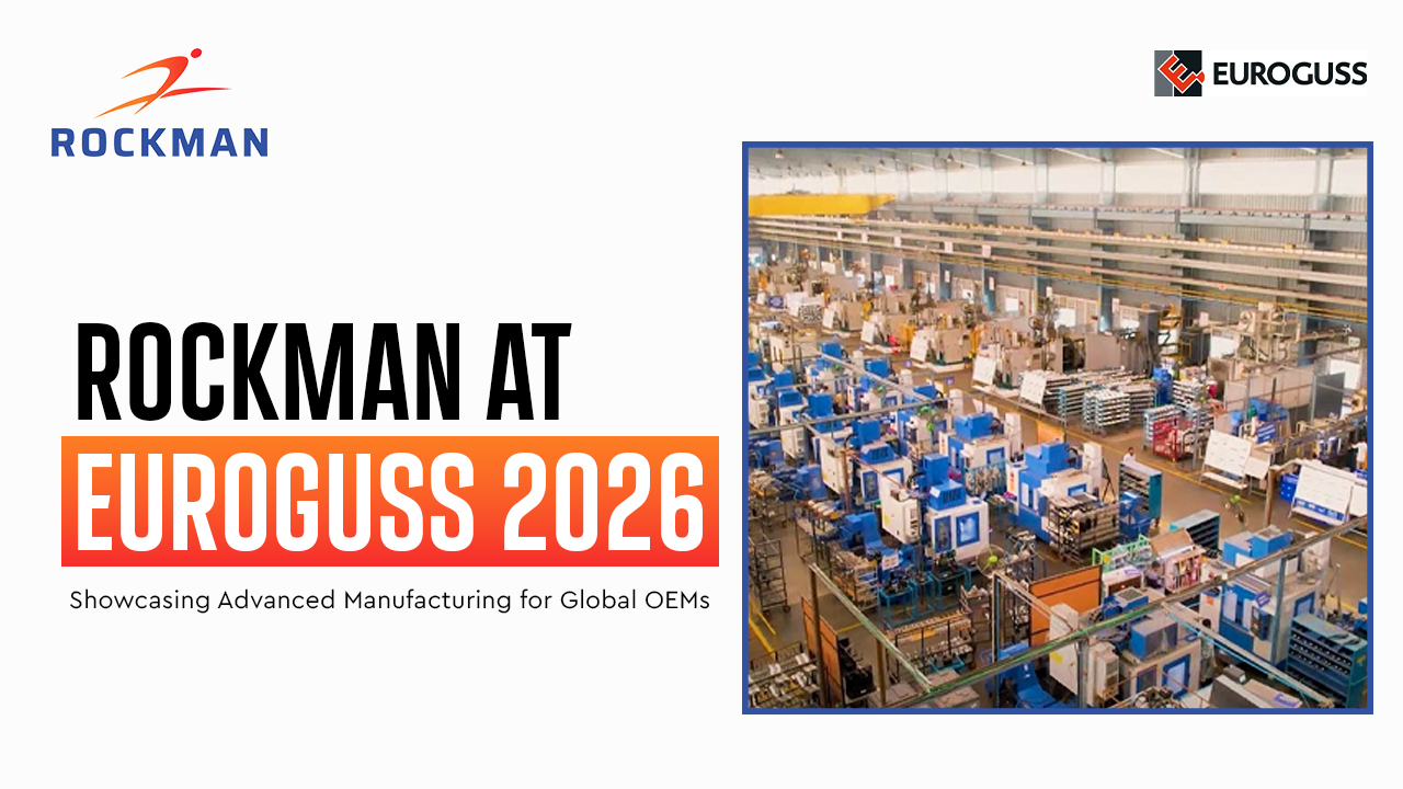 Rockman Industries at EuroGUSS 2026 showcasing advanced aluminium die casting and manufacturing solutions for global OEMs.